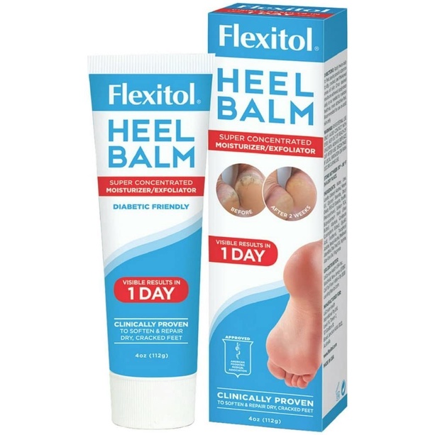 Heel Balm flexitol 112G.Kem làm liền nứt nẻ bàn chân, nứt nẻ gót chân, Hiệu quả sau 1 ngày, USA