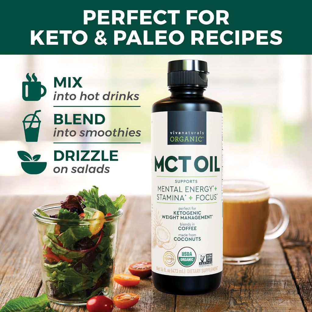 USA KETO GYM ✅Dầu Dừa MCT OIL + C8 - Bulletproof | Bổ Sung Năng Lượng, Tốt Não - Không Béo - Giảm Cân-Tốt Tiêu Hóa 473ml